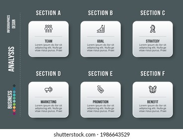 Business concept infographic template with option.