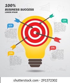 Business Concept , Infographic , Template , Vector Illustration