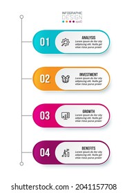 Business concept infographic template with workflow.