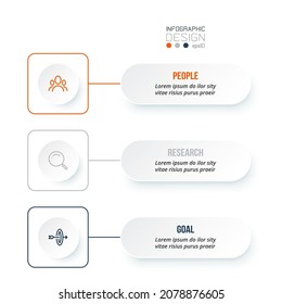 Infografik-Vorlage für Geschäftskonzepte mit Workflow.