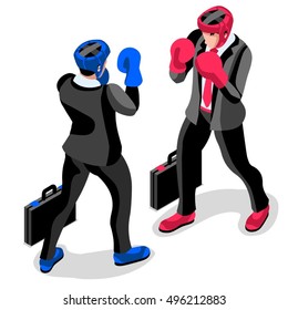 Business concept infographic vector design. Businessperson 3D character flat ambitious man. Career ambition changing role winning Startup group training goal setting and team management illustration