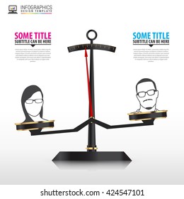 Business concept. Infographics template. Vector illustration