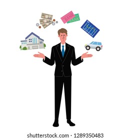 Business Concept Inheritance Illustration