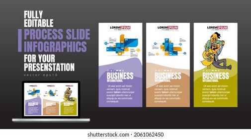 Business concept for internet banners, social media banners or presentation, vector illustration 