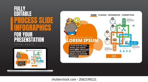 Business concept for internet banners, social media banners or presentation, vector illustration 