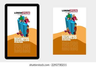 Business concept for internet banners, social media banners, headers of websites 