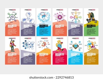Business concept for internet banners, social media banners, headers of websites 