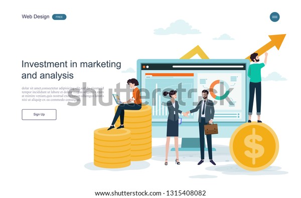 Business Concept Investmentbusiness Productivity Return On Stock Vector ...