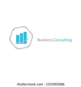 Business concept logo, consulting illustration vector.