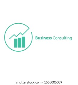 Business concept logo, consulting illustration vector.