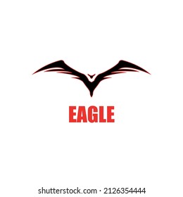 Business concept logo, eagle icon, vector illustration