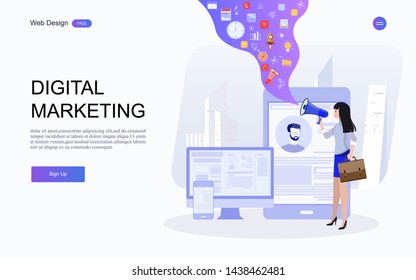 Business concept of marketing for banner and website, landing page template. Content strategy and management,analysis, development Vector illustration.
