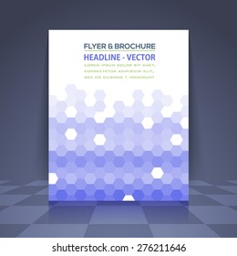 Business Concept Minimalist Plygonal Flyer, Brochure Design. Corporate Cover, Leaflet