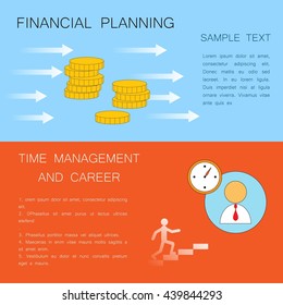 Business concept. Modern linear illustration. For posters, pamphlets, brochures and illustrations of business articles, web pages. Career growth and success. Financial start, planning and analytics.