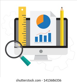 Business Concept Office Chart Ilustration vector