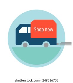 Business concept. Online shopping. Infographics background E-commerce. 