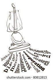business concept. picking up elements of successful business