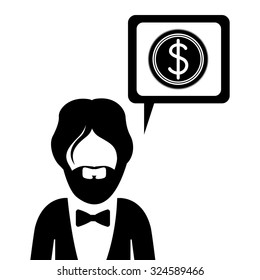 Business concept with pictogram design, vector illustration eps 10
