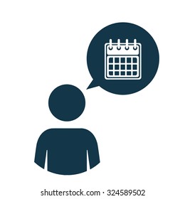 Business concept with pictogram design, vector illustration eps 10