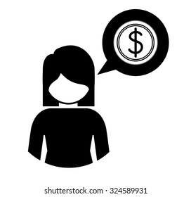 Business concept with pictogram design, vector illustration eps 10