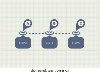 Business concept for presentation. Vector illustration.