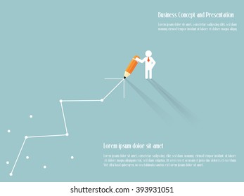 Business Concept and Presentation,Can be use in website, presentation, marketing corporate report, advertising
