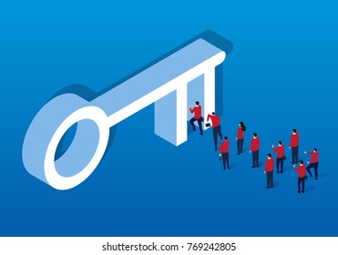 Business concept of the road to success