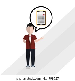 Business concept. smartphone icon. communication concept