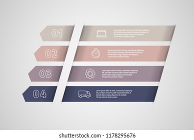 Business concept with steps or processes. Infographics design vector and marketing icons can be used for workflow layout, diagram, annual report, web design.