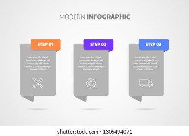 Business concept with steps or processes. Infographics design vector and marketing icons can be used for workflow layout, diagram, annual report, web design.