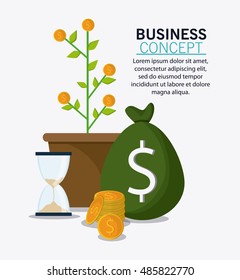Business concept and strategy icon set