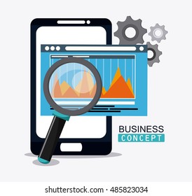 Business concept and strategy icon set