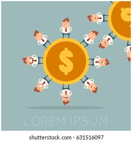 Business concept with stuff like a gear2