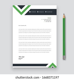 Business concept style modern letter head templates for your project design, Vector illustration.