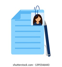 Business Concept. Summary Icon. Flat style vector illustration isolated on white background