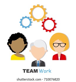 Business concept of teamwork