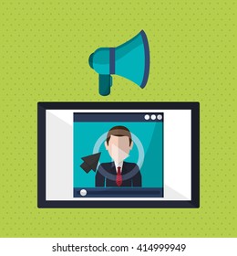 Business concept. Technology icon. communication concept