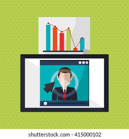 Business concept. Technology icon. communication concept