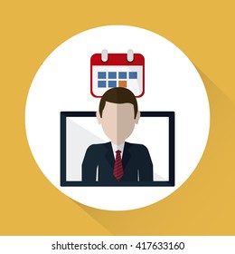 Business concept. Technology icon. communication concept