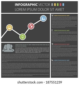 Business concept template. Timeline. Vector Infographic.