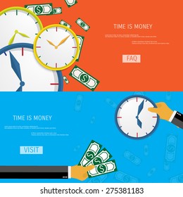 Business concept for time management. Time is money.
