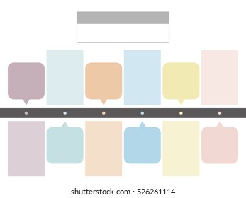 Business concept timeline. Infograph template, 