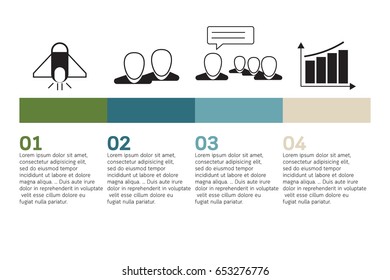 business concept timeline. Infograph template, infographic, vector banner can be used for workflow layout, diagram,presentation, education or any number option.