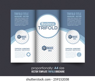 Business Concept Tri-fold Design and Brochure, Catalog Vector Template 