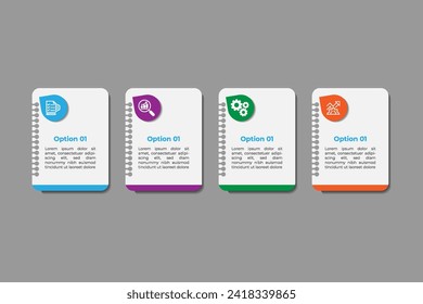 Diseño de plantillas de elementos infográficos de vectores de concepto de negocio.