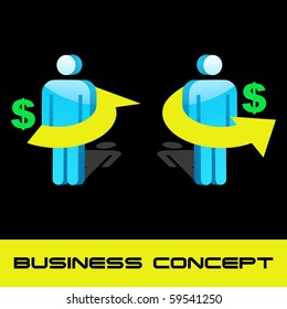 Business concept. Vector illustration.