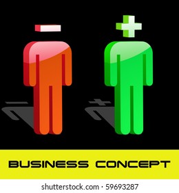Business concept. Vector illustration.