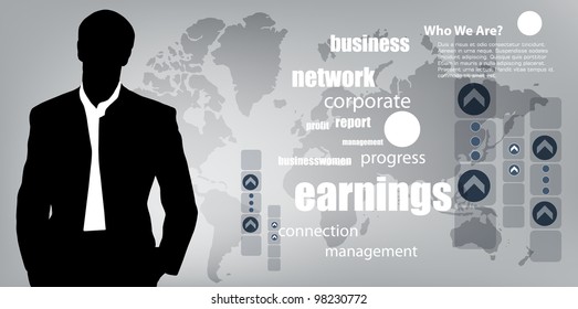 Business concept. Vector illustration.