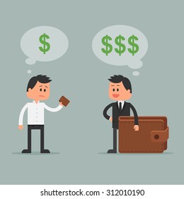 Rich Poor Man Vector High Res Stock Images Shutterstock