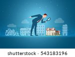 Business concept vector illustration. Investing, real estate, investment opportunity concept. Elements are layered separately in vector file.